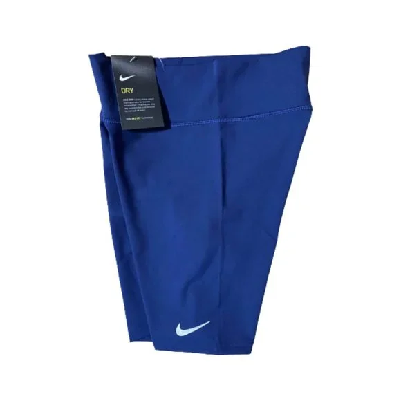 NWT Nike Sportswear Essential Women's High Waist Bike Short Navy Blue UK 4- 12 - Picture 6 of 9